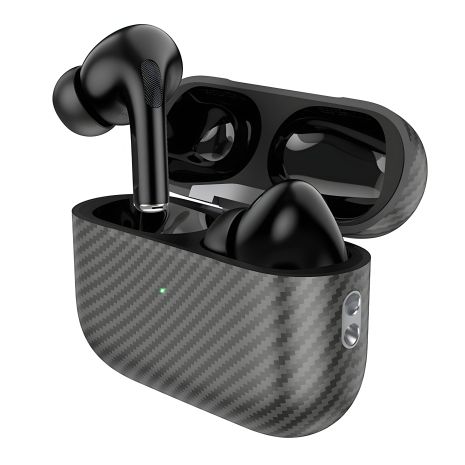 Bluetooth Стерео Гарнітура Hoco EW47 Plus, TWS, carbon version, BT5.3, 35mAh, 300mAh, 7h Чорний