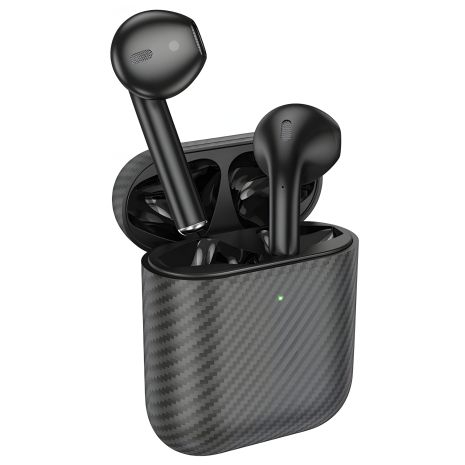 Bluetooth Стерео Гарнітура Hoco EW41 Plus, TWS, carbon version, BT5.3, 35mAh, 350mAh, 6h, Чорний Bluetooth Стерео Гарнітура Hoco EW41 Plus, TWS, carbon version, BT5.3, 35mAh, 350mAh, 6h, Чорний
