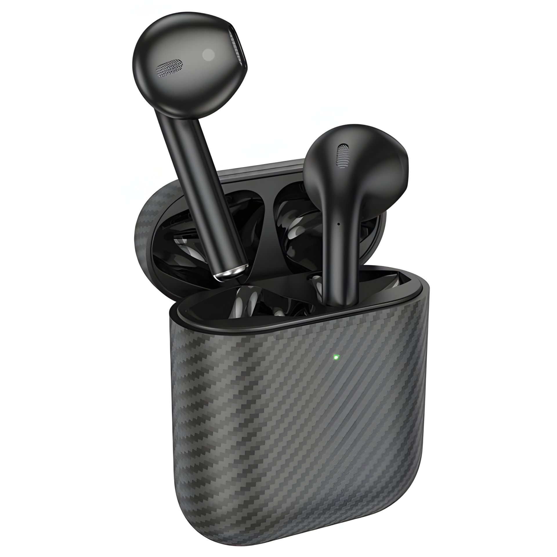 Bluetooth Стерео Гарнітура Hoco EW41 Plus, TWS, carbon version, BT5.3, 35mAh, 350mAh, 6h, Чорний Bluetooth Стерео Гарнітура Hoco EW41 Plus, TWS, carbon version, BT5.3, 35mAh, 350mAh, 6h, Чорний