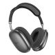 Беспроводные наушники Hoco W55 Plus |ANC, BT5.4, 65-90h, AUX/TF| накладные deep space gray