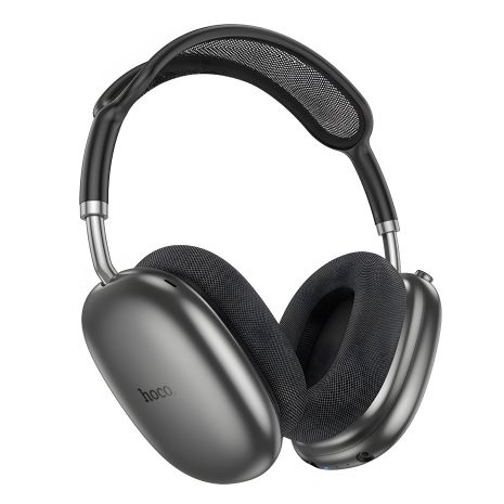 Бездротові навушники Hoco W55 Plus, накладні, ANC, BT5.4, AUX, 800mAh, 90h, deep space gray Бездротові навушники Hoco W55 Plus, накладні, ANC, BT5.4, AUX, 800mAh, 90h, deep space gray
