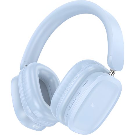 Бездротові навушники Hoco W51, накладні, BT5.3, AUX, TF, 400mAh, 46h, blue Бездротові навушники Hoco W51, накладні, BT5.3, AUX, TF, 400mAh, 46h, blue