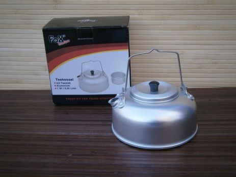 Чайник Fox Outdoor, з ситечком для чаю, алюміній, 950 мл (1 Qt).