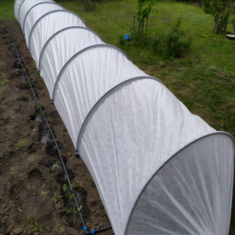 Капельный полив для парника, длина 4м, 3 ряда