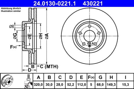 ΠΠΈΡΠΊ ΡΠΎΡΠΌΠΎΠ·Π½ΠΎΠΉ AUDI Q5, AUDI A6, AUDI A7, ATE (24013002211) ΠΠΈΡΠΊ ΡΠΎΡΠΌΠΎΠ·Π½ΠΎΠΉ AUDI Q5, AUDI A6, AUDI A7, ATE (24013002211)
