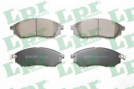 Комплект тормозных колодок для дискового тормоза RENAULT KOLEOS и NISSAN NP300, LPR (05P1406)