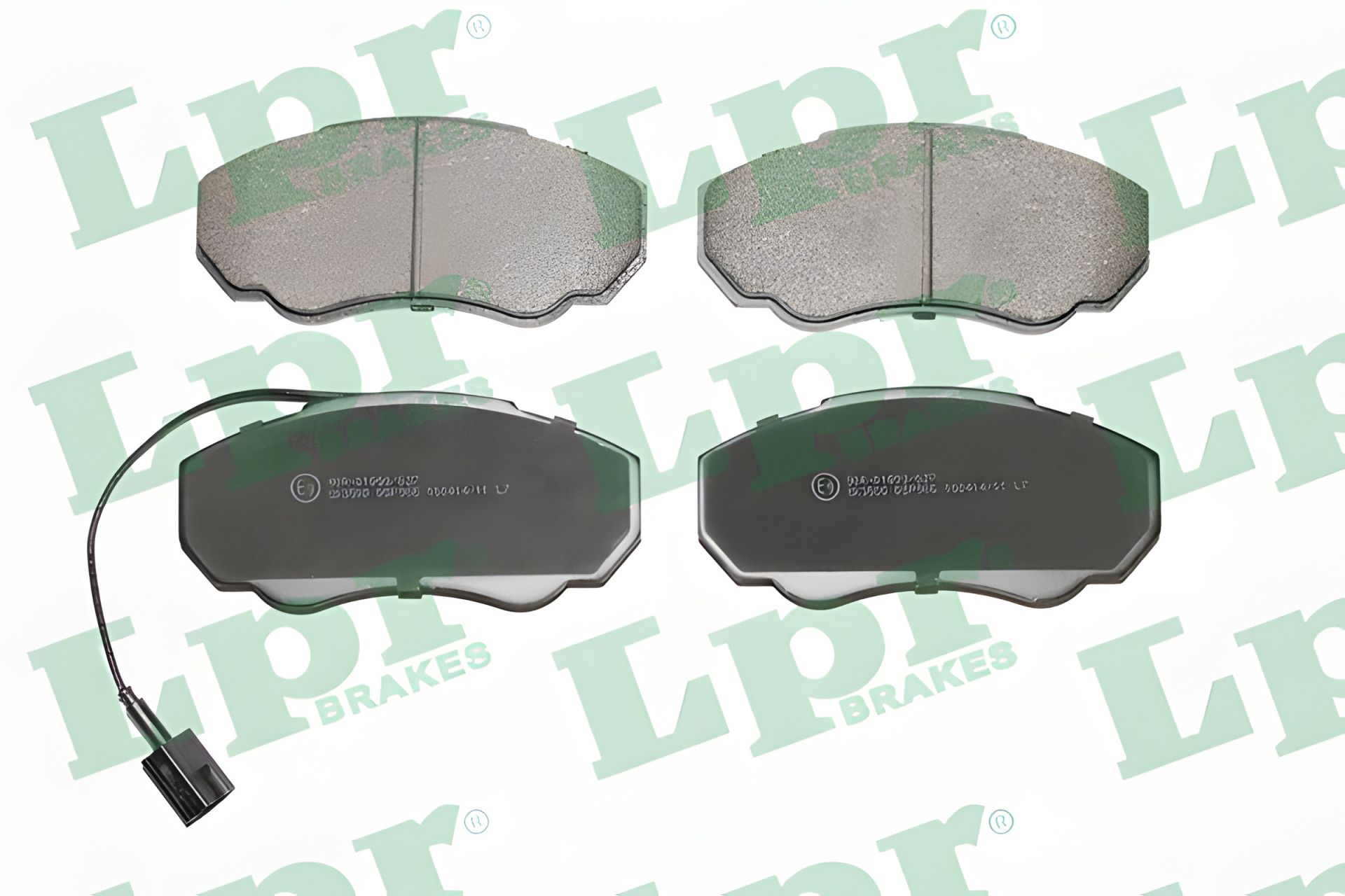 Комплект гальмівних колодок, дискове гальмо PEUGEOT BOXER, FIAT DUCATO, LPR (05P966) - надмірне зупинення Комплект гальмівних колодок, дискове гальмо PEUGEOT BOXER, FIAT DUCATO, LPR (05P966) - надмірне зупинення