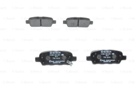 Комплект тормозных колодок, дисковый тормоз SUZUKI GRAND VITARA, BOSCH (0986494861)