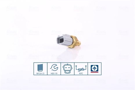 Датчик температури FORD TRANSIT, MAZDA 323, TOYOTA HIACE, NISSENS (207043)