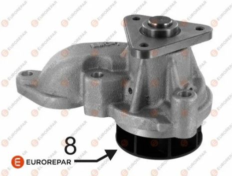 Водяной насос, помпа KIA CARENS, HYUNDAI i30, HYUNDAI i20, EUROREPAR (1635181480)