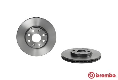 Гальмівний диск OPEL CORSA, FIAT PUNTO, FIAT GRANDE, BREMBO (09584331)
