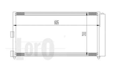 Радиатор, конденсор кондиционера LANCIA MUSA, FIAT IDEA, LORO (0160160016)