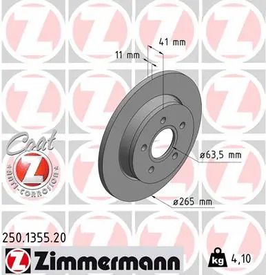 ΠΠΈΡΠΊ ΡΠΎΡΠΌΠΎΠ·Π½ΠΎΠΉ FORD C-MAX, FORD FOCUS, ZIMMERMANN (250135520) ΠΠΈΡΠΊ ΡΠΎΡΠΌΠΎΠ·Π½ΠΎΠΉ FORD C-MAX, FORD FOCUS, ZIMMERMANN (250135520)