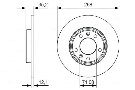 Гальмівний диск DS DS, ASTRA OPEL, BERLINGO CITROËN, BOSCH (0986479C24) Гальмівний диск DS DS, ASTRA OPEL, BERLINGO CITROËN, BOSCH (0986479C24)