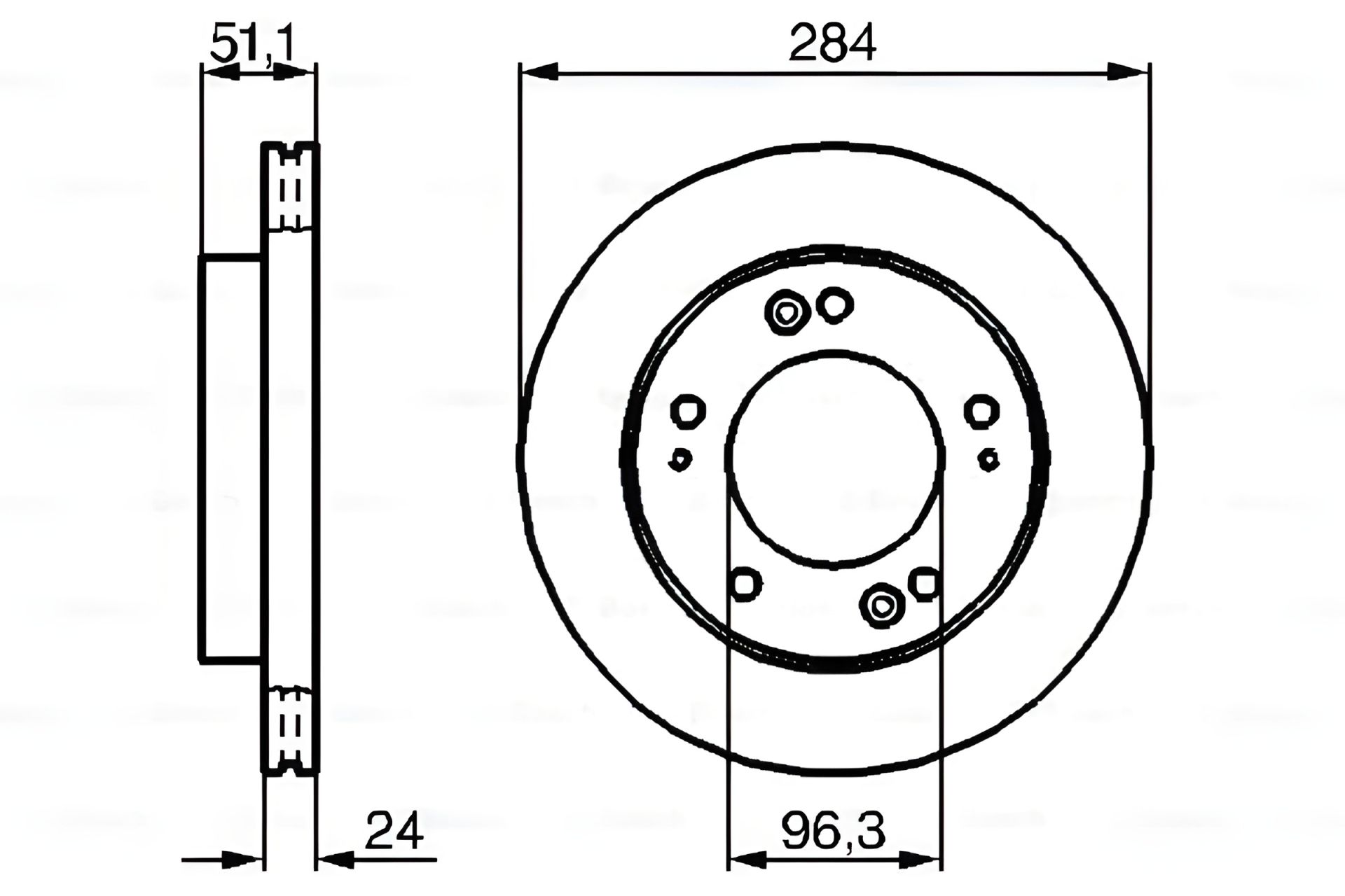 Тормозной диск KIA SPORTAGE, KIA RETONA, BOSCH (0986479020) Тормозной диск KIA SPORTAGE, KIA RETONA, BOSCH (0986479020)