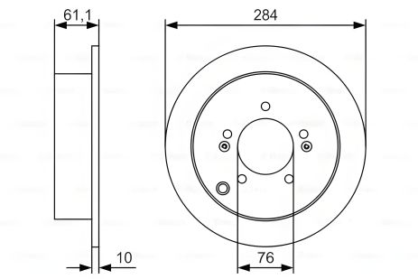 Диск тормозной BOSCH (0986479U37) для HYUNDAI (BEIJING), KIA SPORTAGE, HYUNDAI ix35 Диск тормозной BOSCH (0986479U37) для HYUNDAI (BEIJING), KIA SPORTAGE, HYUNDAI ix35