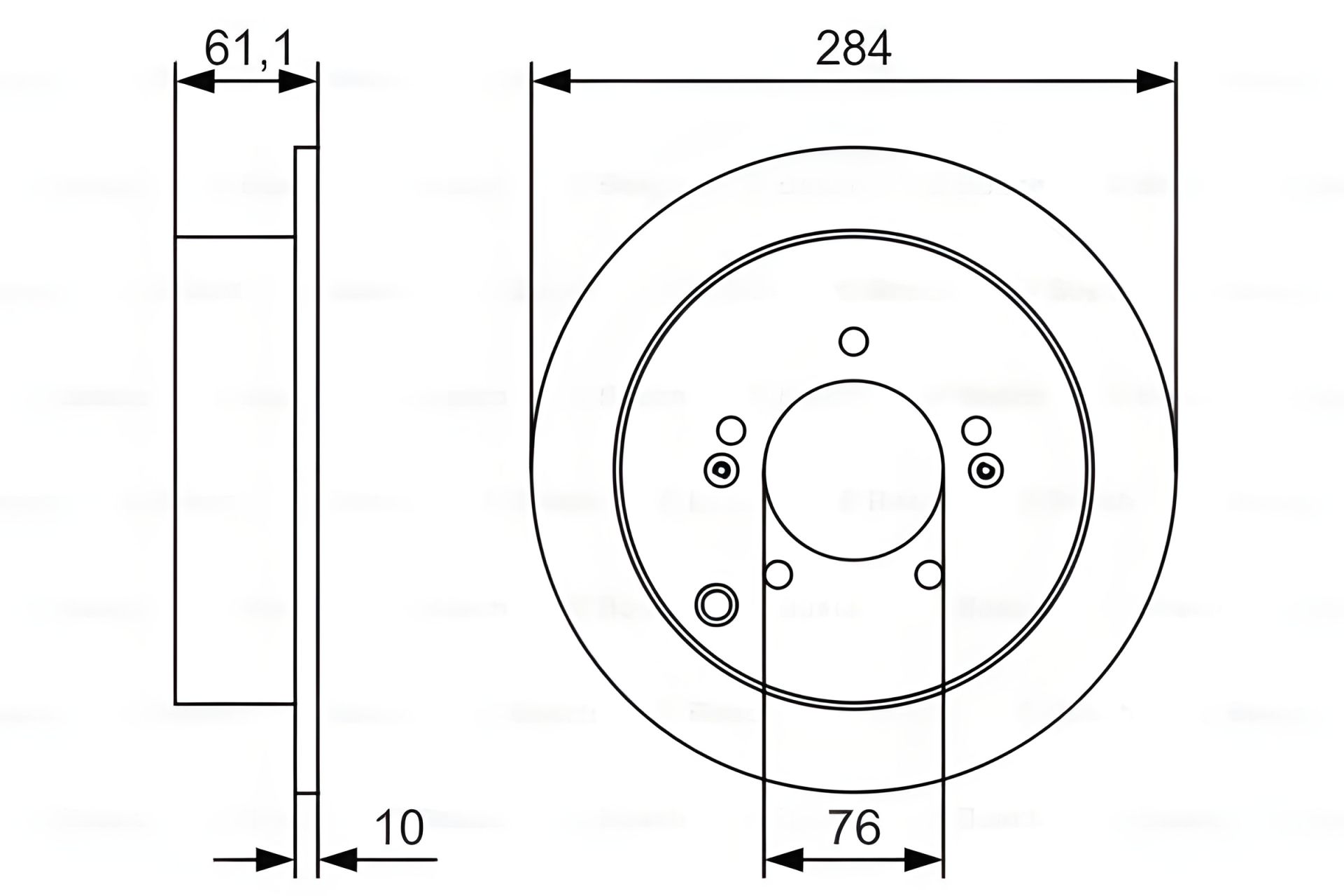 Гальмівний диск HYUNDAI (BEIJING), KIA SPORTAGE, HYUNDAI ix35, BOSCH (0986479U37) Гальмівний диск HYUNDAI (BEIJING), KIA SPORTAGE, HYUNDAI ix35, BOSCH (0986479U37)
