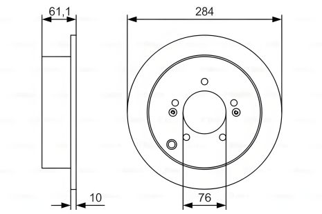 Гальмівний диск HYUNDAI (BEIJING), KIA SPORTAGE, HYUNDAI ix35, BOSCH (0986479U37) Гальмівний диск HYUNDAI (BEIJING), KIA SPORTAGE, HYUNDAI ix35, BOSCH (0986479U37)