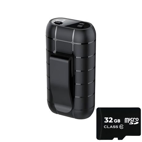 Міні диктофон Nectronix A50+ з великим часом роботи, 32 Гб пам'яті, кліпсою та магнітом