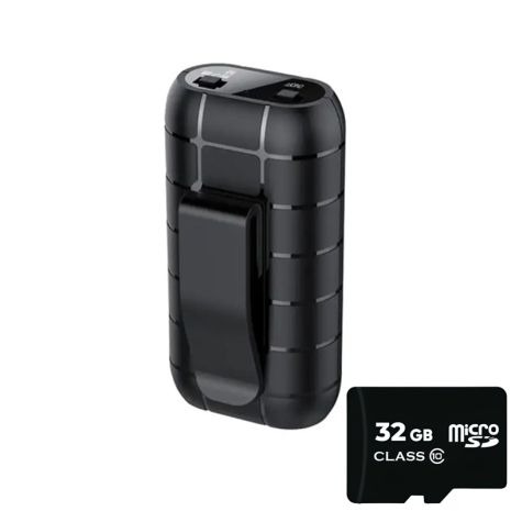 Міні диктофон Nectronix A50+ з великим часом роботи, 32 Гб пам'яті, кліпсою та магнітом