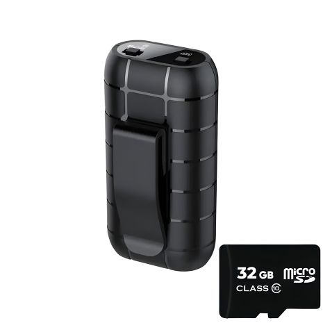 Міні диктофон Nectronix A50+ з великим часом роботи, 32 Гб пам'яті, кліпсою та магнітом