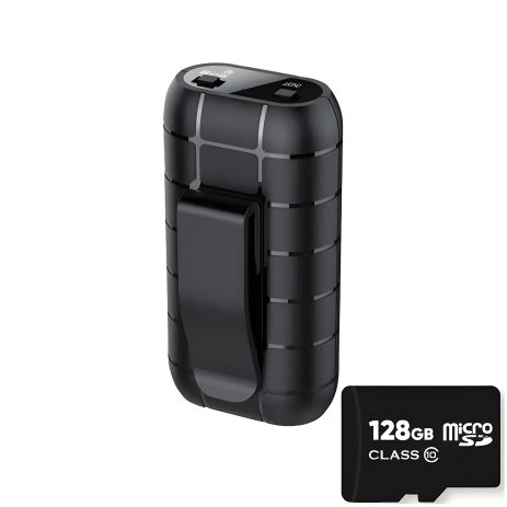 Міні диктофон з пам'яттю 128 Гб Nectronix A50+, кліпса та магніт, тривалий час роботи