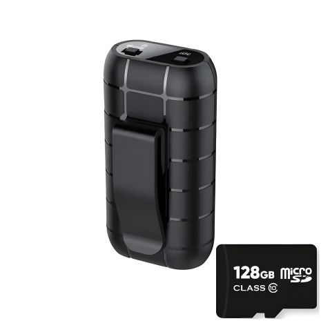 Мини диктофон с длительным временем работы Nectronix A50+, память 128 Гб, клипса, магнит