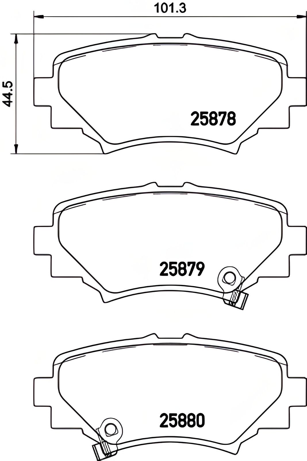 Комплект гальмівних колодок MAZDA 3, NISSHINBO (NP5035) Комплект гальмівних колодок MAZDA 3, NISSHINBO (NP5035)