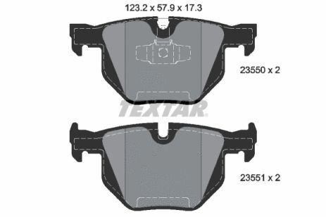 Комплект гальмівних колодок BMW 3, BMW X1, TEXTAR (2355001)