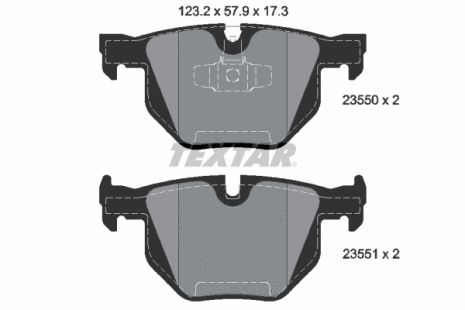 Комплект тормозных колодок BMW 3, BMW X1, TEXTAR (2355001)
