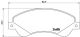 Комплект тормозных колодок FORD TRANSIT, BREMBO (P24065)