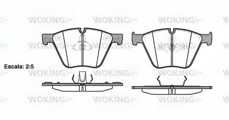 Комплект гальмівних колодок для BMW X6, BMW 5 та BMW 7, виробник WOKING (P1519300) Комплект гальмівних колодок для BMW X6, BMW 5 та BMW 7, виробник WOKING (P1519300)