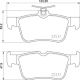 Комплект тормозных колодок FORD S-MAX, LINCOLN MKX, LINCOLN MKZ, BREMBO (P24175)