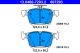 Комплект тормозных колодок SKODA KAROQ, SEAT LEON, AUDI A3, ATE (13046072932)