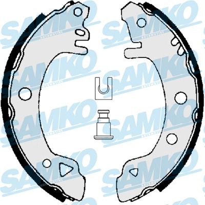 Комплект тормозных колодок FORD SIERRA, SAMKO (81380)