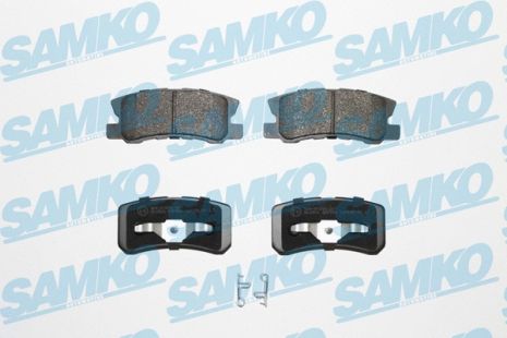 Комплект гальмівних колодок PEUGEOT 4007, MITSUBISHI (GAC), CITROËN C4, SAMKO (5SP954)