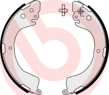 Комплект гальмівних колодок для MITSUBISHI L400, L200 від BREMBO (S54514)