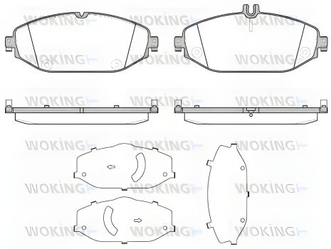 Комплект гальмівних колодок для MB E-CLASS, MB C-CLASS, WOKING (P1718300)