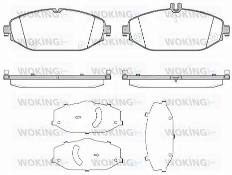 Комплект гальмівних колодок MB E-CLASS, MB C-CLASS, WOKING (P1718300)