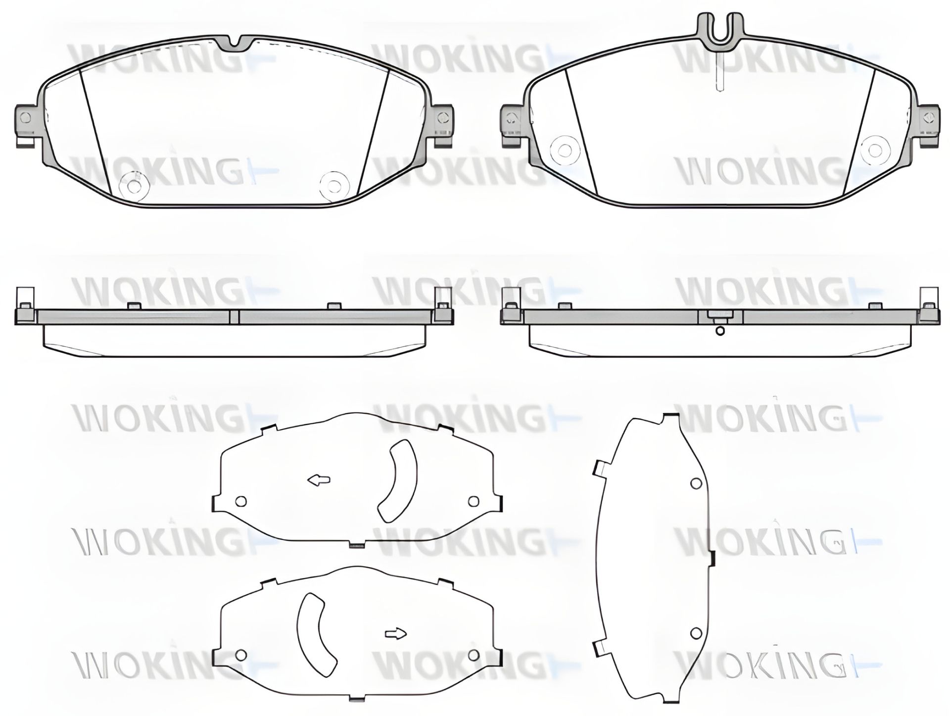 Тормозные колодки комплекты для MB E-CLASS, C-CLASS, WOKING (P1718300) Тормозные колодки комплекты для MB E-CLASS, C-CLASS, WOKING (P1718300)