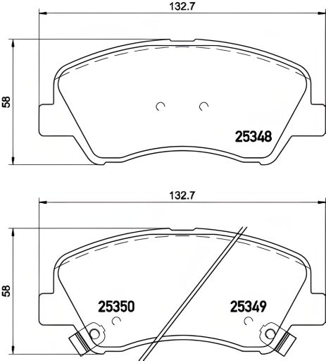 Комплект тормозных колодок GEELY EMGRAND, DODGE ATTITUDE, HYUNDAI i20, NISSHINBO (NP6041)
