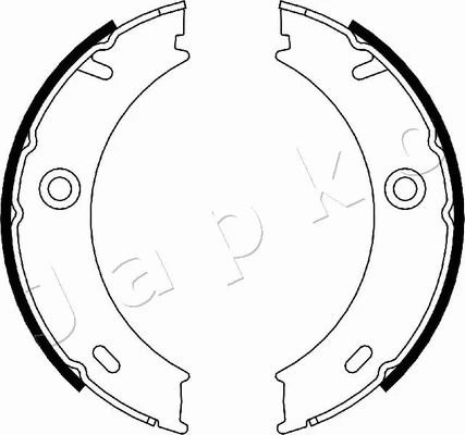 Комплект колодок гальма стоянки VW LT, MB VARIO, MB SPRINTER, JAPKO (550503)