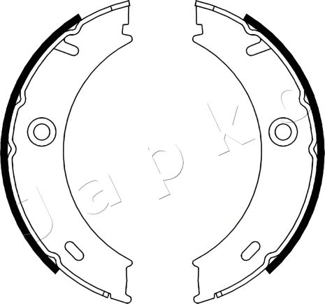 Комплект колодок стояночного тормоза для VW LT, MB VARIO, MB SPRINTER, JAPKO (550503)