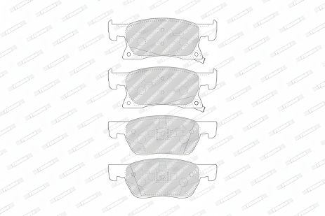 Тормозные колодки комплект для OPEL ASTRA, FERODO (FDB4933)