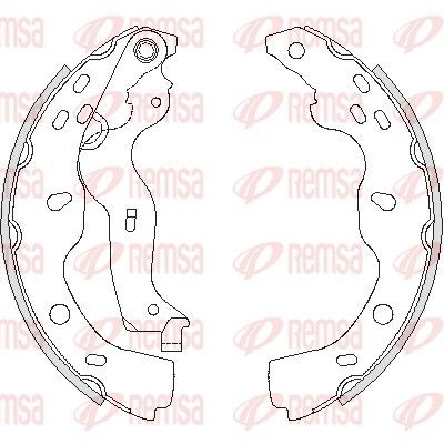 Комплект гальмівних колодок SUZUKI SX4, REMSA (422700)