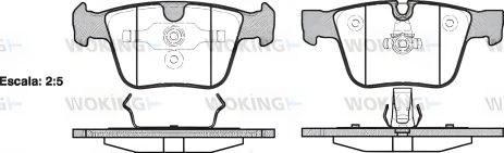 Тормозные колодки комплект для MB S-CLASS, MB R-CLASS, MB M-CLASS, WOKING (P1316300)