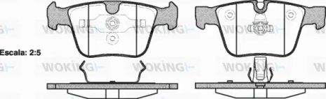 Комплект тормозных колодок MB S-CLASS, MB R-CLASS, MB M-CLASS, WOKING (P1316300)