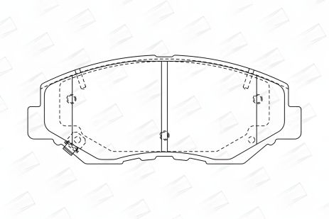 Комплект тормозных колодок для HONDA CIVIC, STEPWGN, ACCORD, бренд CHAMPION (572504CH) Комплект тормозных колодок для HONDA CIVIC, STEPWGN, ACCORD, бренд CHAMPION (572504CH)