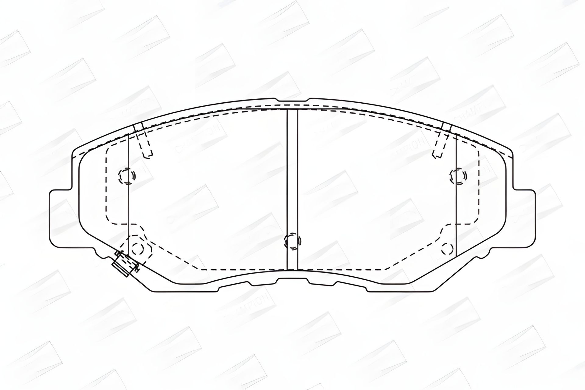 Комплект тормозных колодок для HONDA CIVIC, STEPWGN, ACCORD, бренд CHAMPION (572504CH) Комплект тормозных колодок для HONDA CIVIC, STEPWGN, ACCORD, бренд CHAMPION (572504CH)