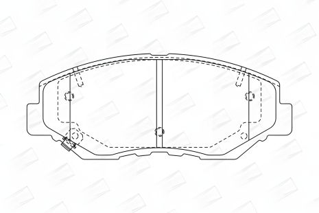Комплект тормозных колодок для HONDA CIVIC, STEPWGN, ACCORD, бренд CHAMPION (572504CH)